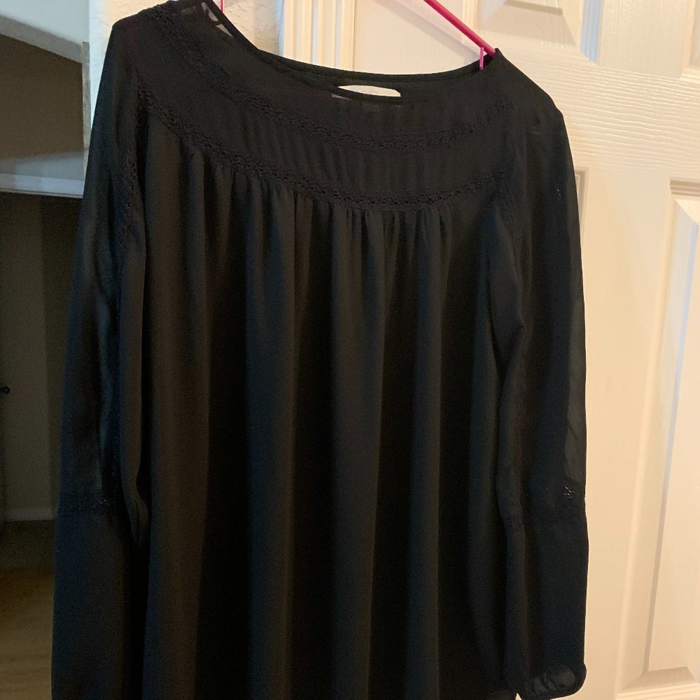 LOFT black long sleeve tunic S